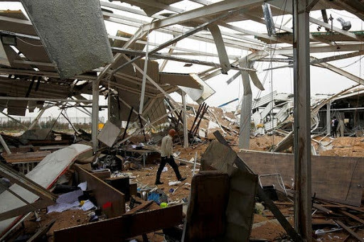 Aftermath of a deadly US airstrike on Karbala Airport on March 13th, 2020 which the Pentagon admits killed a civilian.