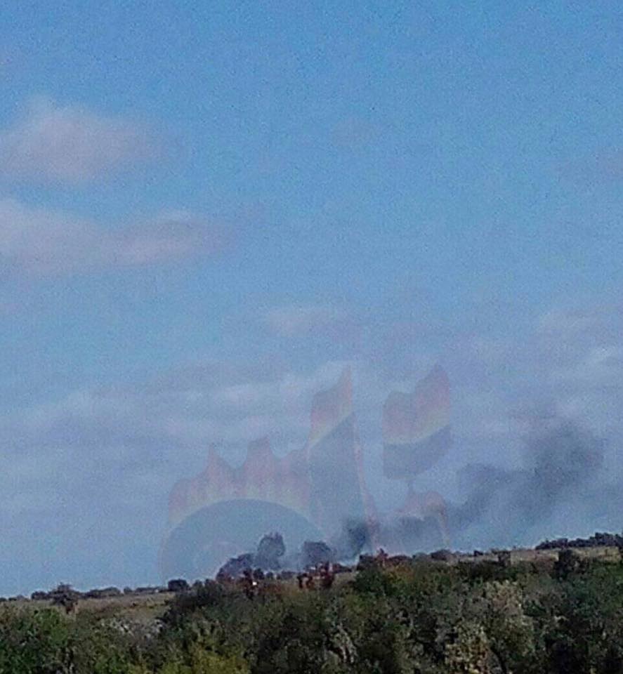 Picture of allegedly shelling on Castelverde on February 27th, 2020 (via Tk Yahroug Kl shy)