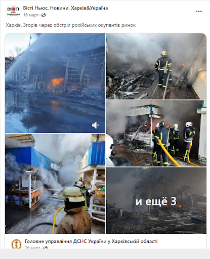 Screenshot of Facebook post by visti.news