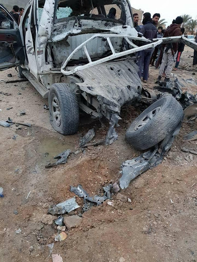 Images shared by Naynawa Alghad in the aftermath of a US led coalition airstrike on a gathering of local security forces in al-Baghdadi, Al Anbar, Iraq on January 27th, 2018.