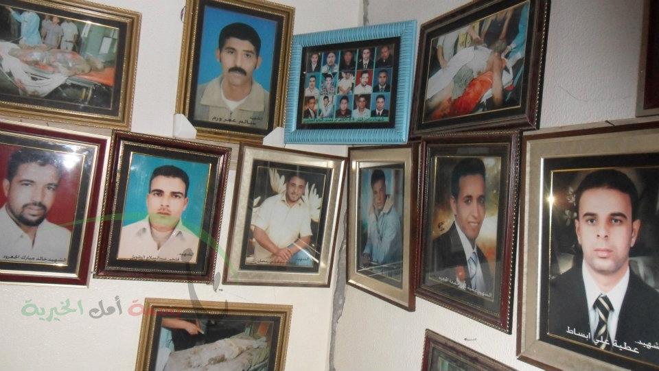 Pictures of alleged victims of NATO airstrikes in Majer on August 8th, 2011 (via Zliten Majer Massacre)