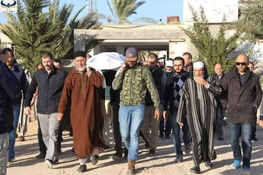 Picture from the funeral (via Ebadi el-Mas)