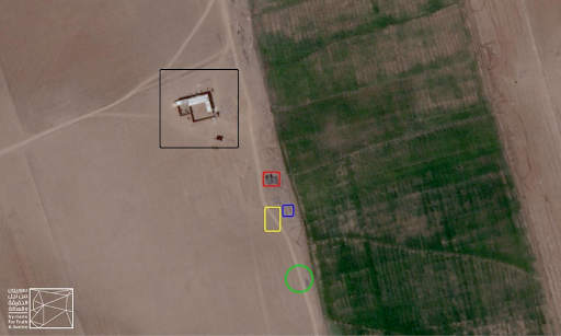 Satellite image linked with the live footage from the video. Credit: Planet Labs Inc.