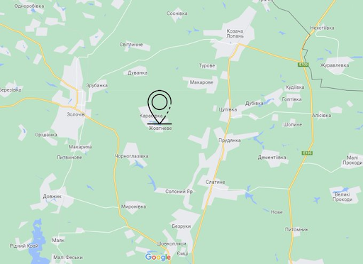"As a result of today's enemy shelling of the village of Kalinove (formerly Zhovtneve) of the Zolochiv community, two civilians were killed, and two dozen buildings were destroyed and damaged" Source: @ XAPKIB