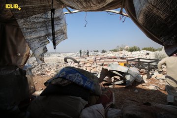 Photos of the al-Baghdadi location targeted by US forces on 26/27 October 2019. (via Idlib Plus)