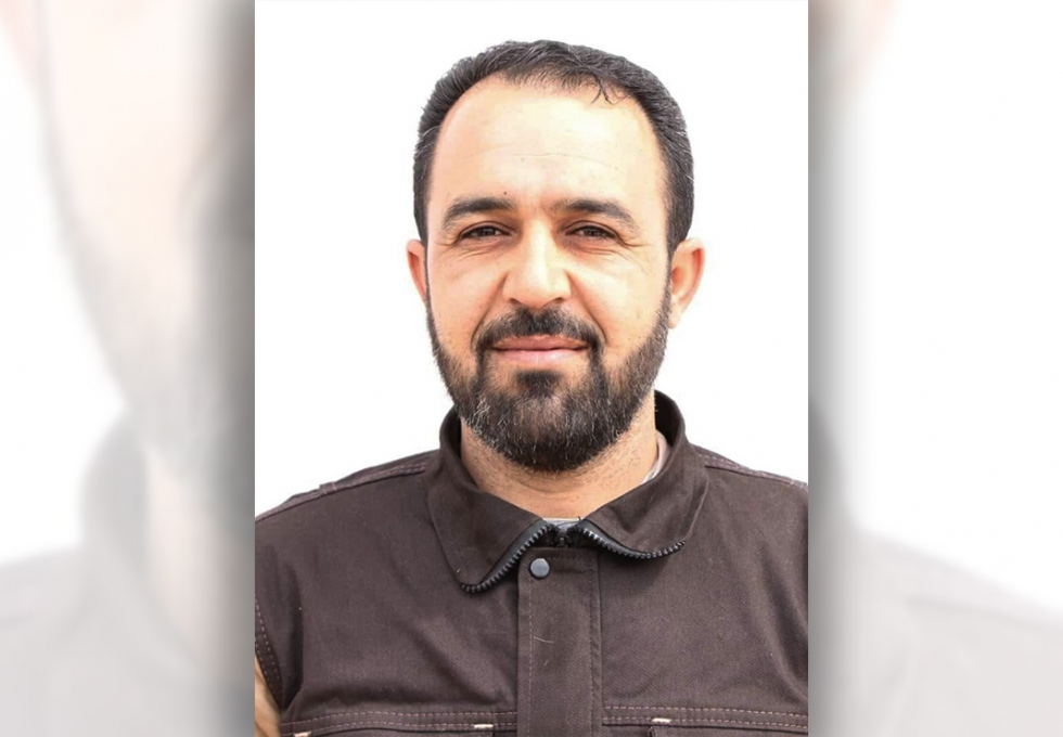 Younis Balouz, Syria Civil Defense volunteer, killed in the airstike on August 14th. (via Etilaf News)