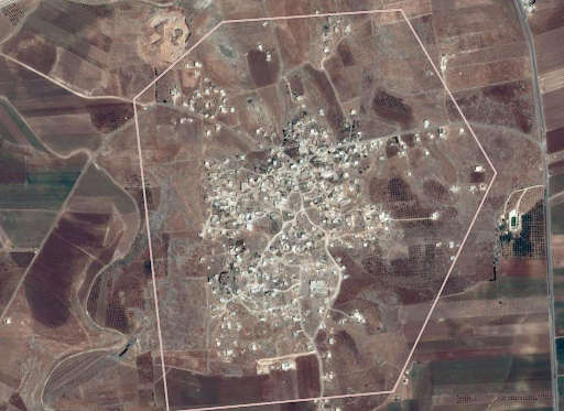 Satellite image of the vicinity, Abidien. (via SHRC)