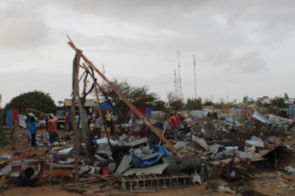 Reported damage at Kunyo Barrow following a lethal US airstrike on February 23rd 2019 (via Gundhig)