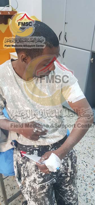 Alleged victim of LNA shelling on Tajoura on April 9th, 2020 (via FMSC)