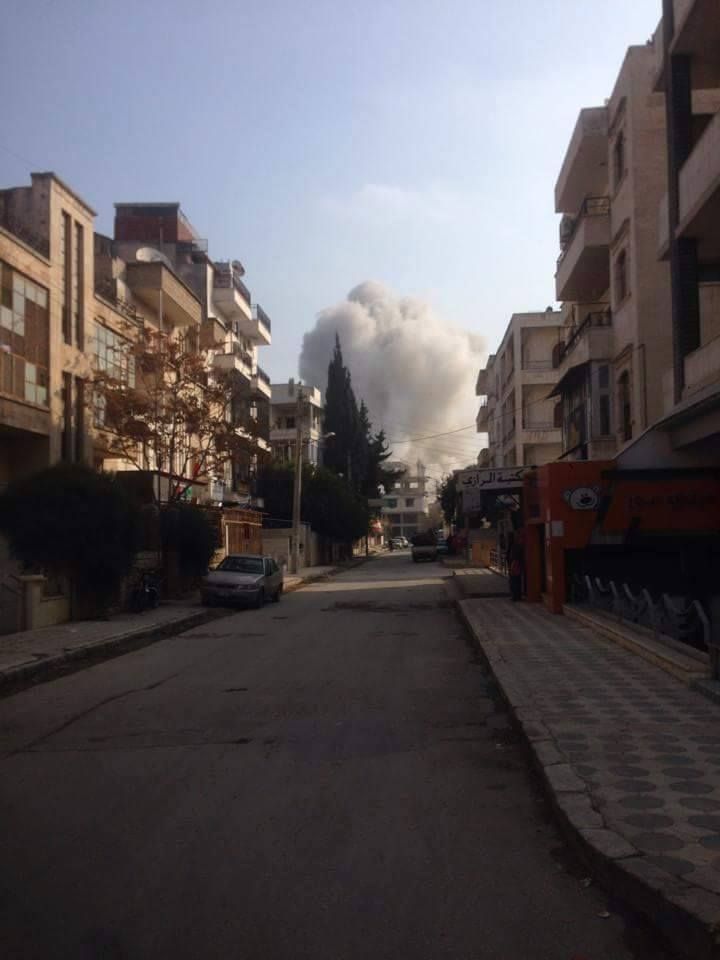 Moment of alleged Russian strike on Idlib, Dec 20th (via SNN)