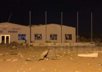 Damage to Karbala international airport which was under construction after a US airstrike on March 13th, 2020. (via shiitenews).