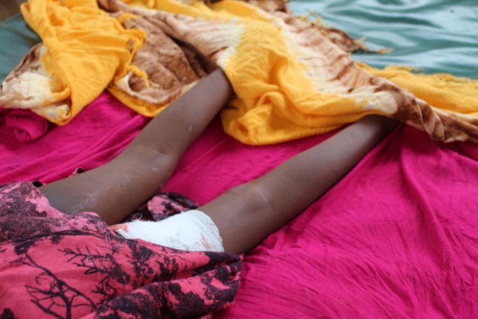 Picture of an alleged victim of US strike on Kunya Barrow on May 17th, 2020 (via Halgan Media)