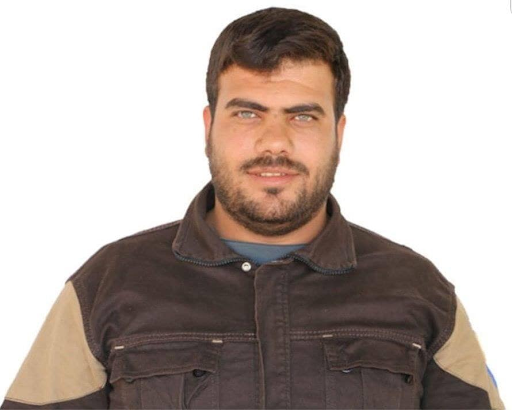 A SCD volunteer injured in alleged Russian airstrikes on Tal Menas in Idlib, Syria on January 25th 2020. (via SCD)