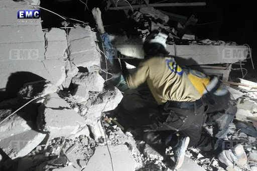 Destruction caused by alleged Russian airstrikes on Zardana in Idlib, Syria on June 7th, 2018 (via EMC)