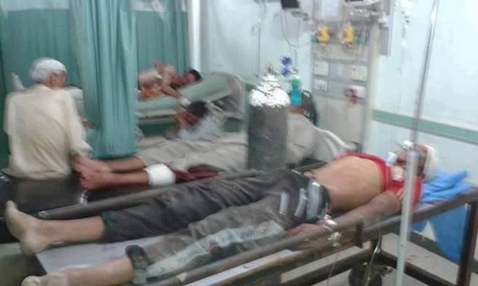 Bodies in a medical facility following alleged Coalition strikes on Fallujah, June 15th (via AlFalujahNews)