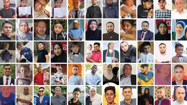 Faces of Civilian Deaths in Gaza