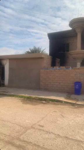 Effects of the US strike in Al-Qaim district on February 3, 2024. (Image posted by ِMountather Al Zaydi)