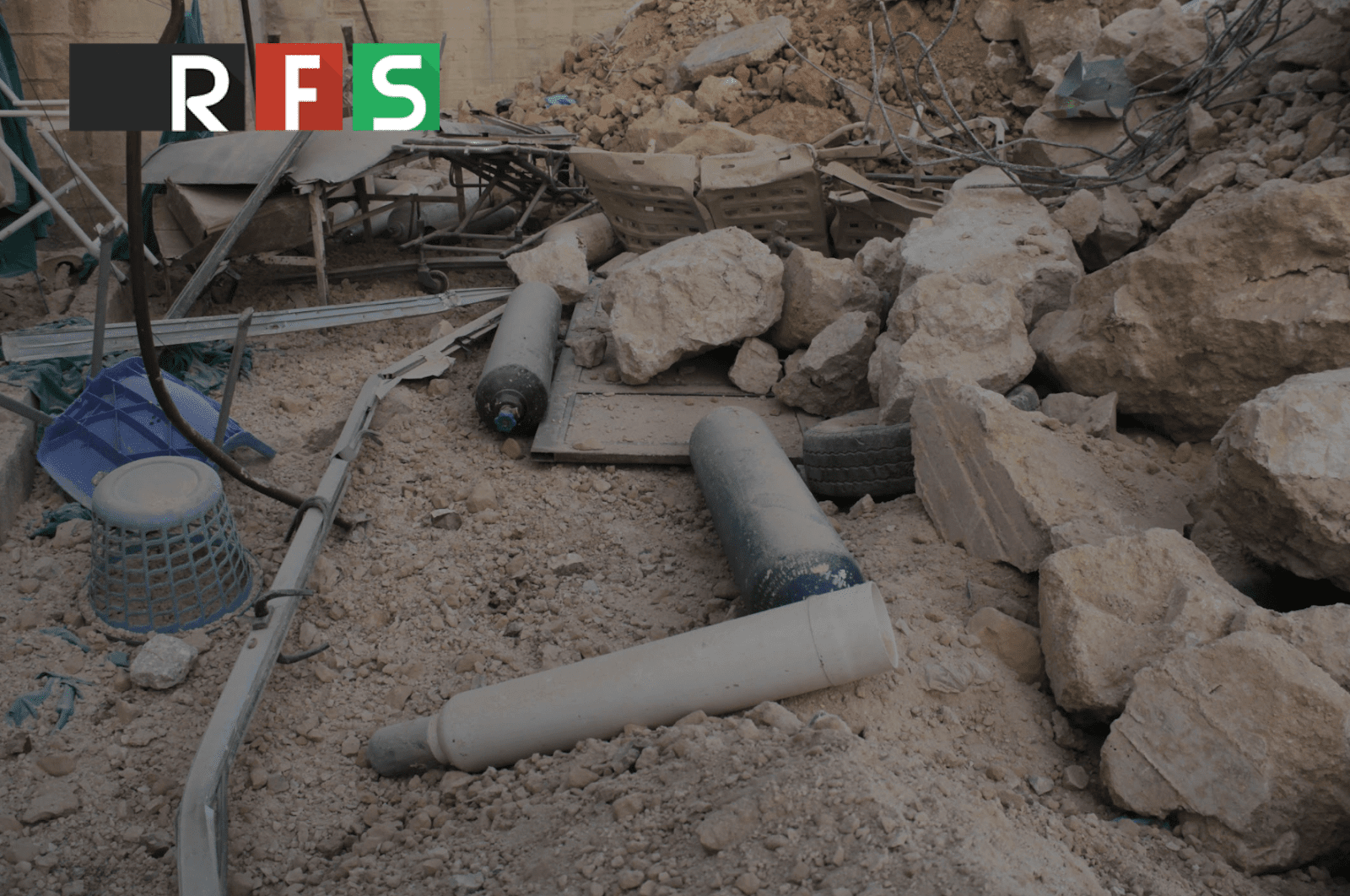 Remnants of shells in the aftermath of an airstrike on Abidien hospital, Abidien, 22nd April 2017. (via RFS)