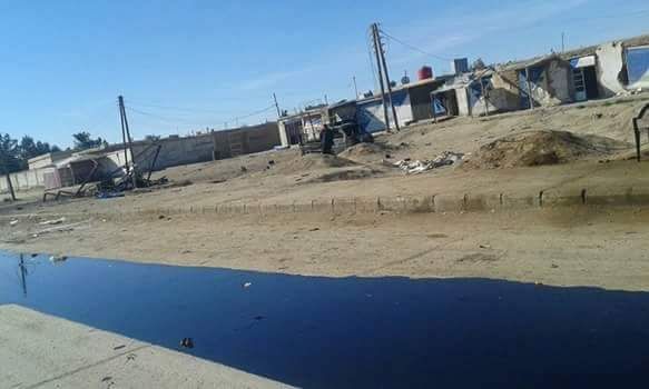 The aftermath of an alleged Russian strike on Ajajah, Jan 28th (via Union of Hassaka's Youth)