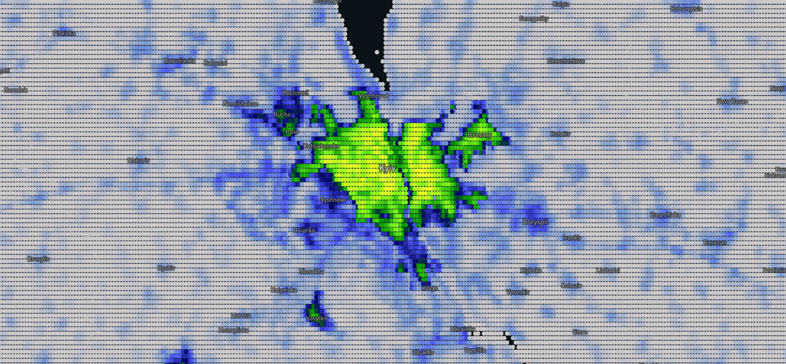 Airwars launches interactive Ukraine population density map