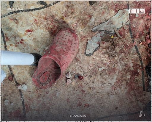 4 of 7: Shaam news uploaded photographs of the destruction and remains of the house which was targeted by a US air drop operation on February 3rd in the Atma region of northern Syria (Image via Facebook)