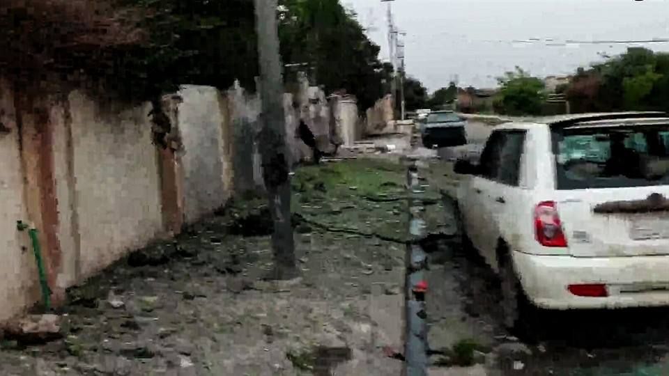 Damaged vehicles following a rocket strike on west Mosul March 26th (via NRN News)