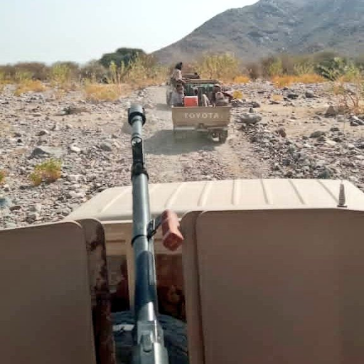@basheralburaiki tweeted that the Houthi forces' drone strike hit Aqaba Amqwah on February 28th 2023 (Image via Twitter)