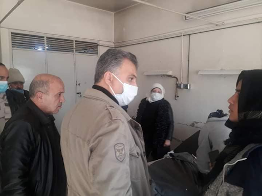 A member of the Ba'ath party in Idlib paid a visit to hospital where wounded civilians as a result of the Israeli airstrike were staying. (via Idlib, Salqin )
