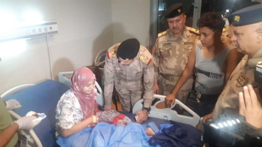 An Iraqi security delegation visited with the victims of the alleged Turkish artillery shelling that hit a touristic site in Kurdistan Region’s Duhok province on July 17, 2022. (Image posted by INA)