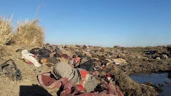 On March 20th, RBSS published several pictures alongside a report that SDF "dug mass graves to bury those killed and even those merely injured" after taking control of Al-Baghouz.
