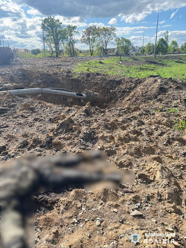 Body discovered during the liberation of Tsyrkuny on May 10, 2022. (Image posted by Sergey Bolvinov via Facebook)