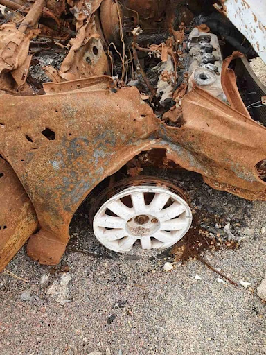 The vehicle were human remains of a civilian were found in Al Sa’idiya in Tripoli on June 10th, 2020 (via Libya Al Ahrar).