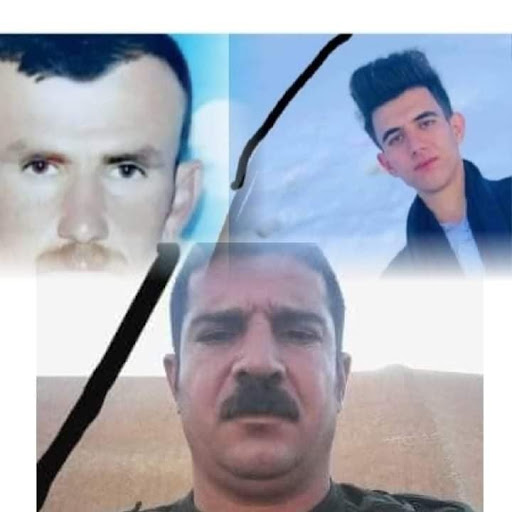 Image of Khidr Sharaf, Ali Rasho Khidr, and Hajji Khidr, killed in strikes on a medical facility on August 17, 2021. (Image posted by Shingal Sinjar my city)