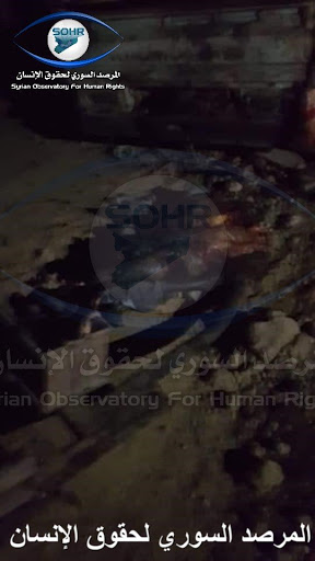 Aftermath of the attack (via SOHR)