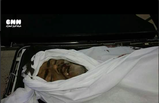 Allegedly a victim of the aerial strikes at al-Quds Hospital in al-Sukkari, Aleppo