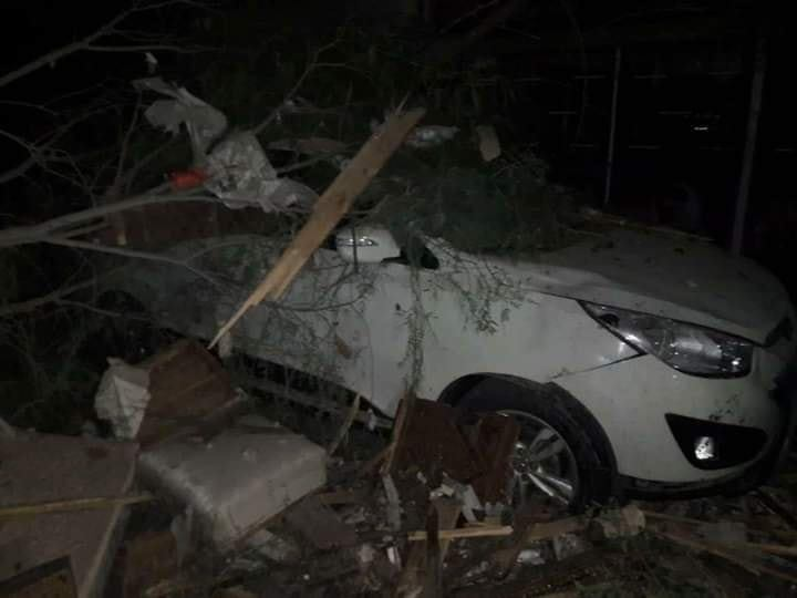 Rubble after alleged Israeli strikes on the house of Islamic Jihad leader Akram Al Ajoura in Damascus' Al Mazza neighbourhood on November 12th, 2019 (via Free Deir Ezzor Radio).