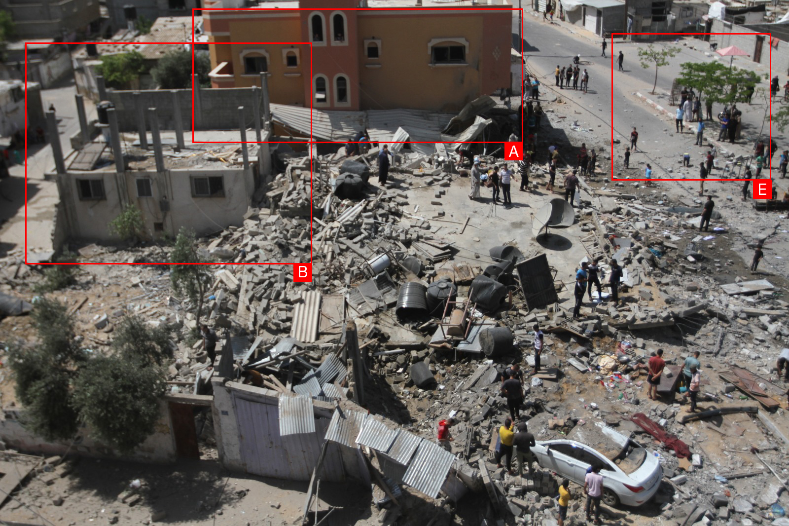 Tagged visual material from sources.