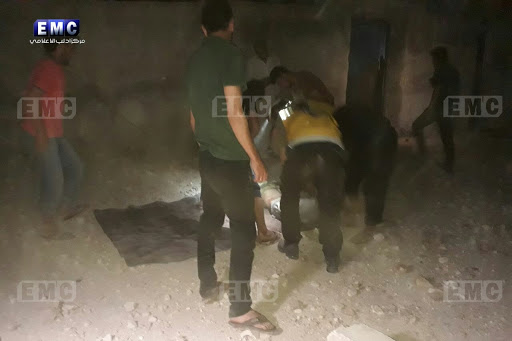 Aftermath of alleged Russian airstrikes on Zardana in Idlib, Syria on June 7th, 2018 (via EMC)