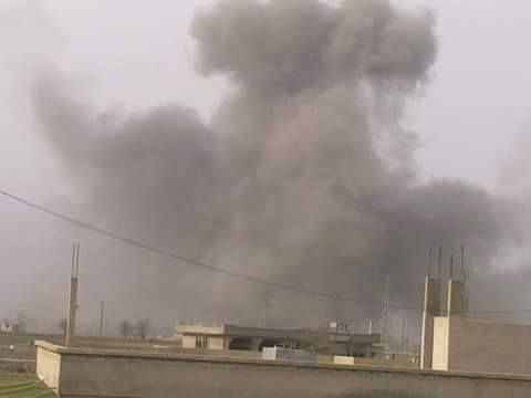 Clouds of smoke over the Dallou neighbourhood in Al Buliya, following an alleged Russian raid, Jan 22nd (via Deir Ezzor is Being Silently Slaughtered)