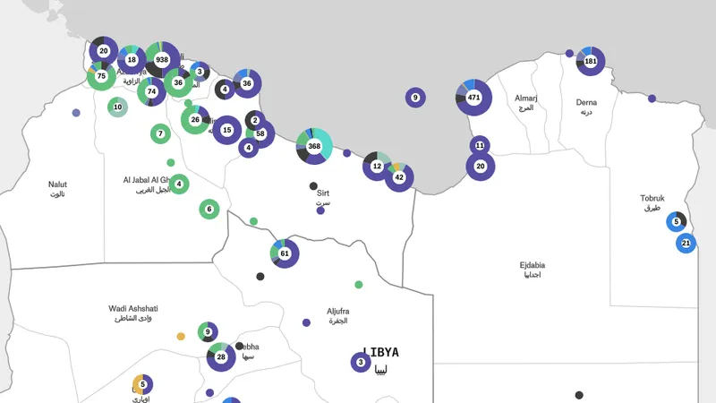 All Belligerents in Libya 2012 – Present Casualty and Strikes Map