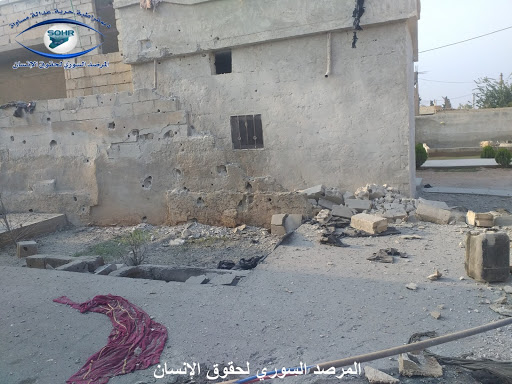 Aftermath of alleged Turkish shelling on residential areas in Ain Issa, Raqqa on Nov 28th, 2020. (via SOHR)