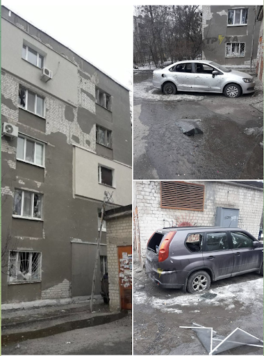 Truhanewsua reported on Telegram about the shelling on 23 August Lane, Kharkiv (Image via Telegram)