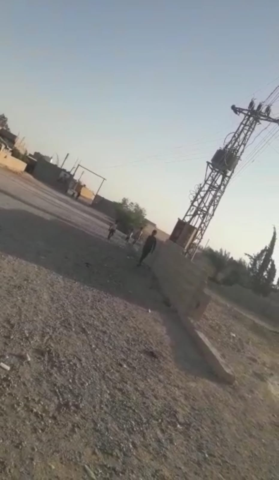 Area near the US airstrikes on the border areas of Al-Bukamal countryside on June 28, 2021. (Image posted by Eye of Euphrates via Facebook)