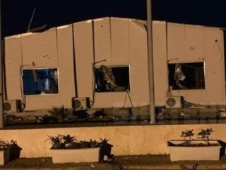 Damage to Karbala international airport which was under construction after a US airstrike on March 13th, 2020. (via shiitenews).