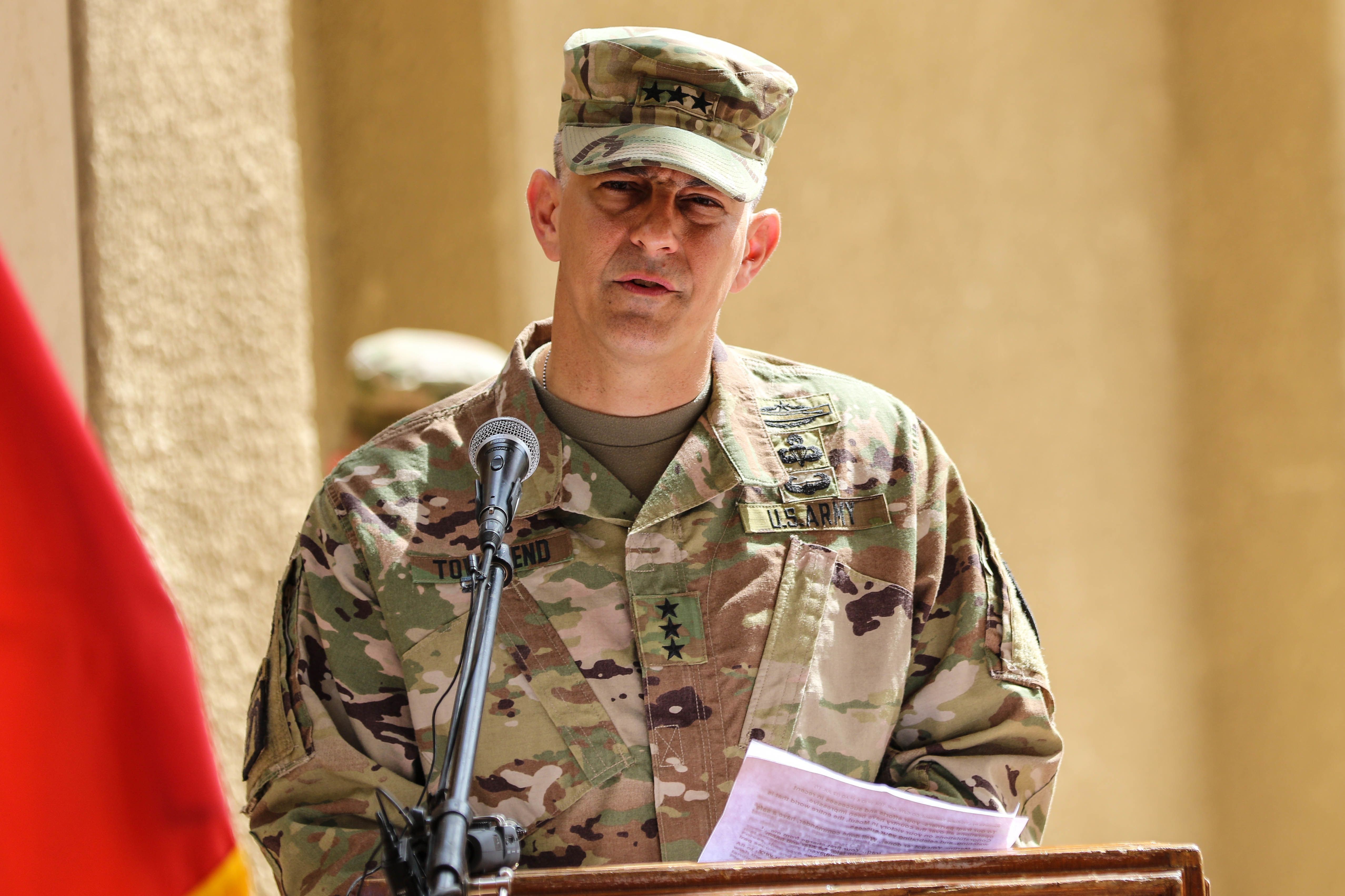 Lt Gen Stephen Townsend has recently downplayed Coalition civilian casyualties - despite the findings of monitors, internatiuonal agencies and NGOS (Image via US Army/ US Army Photo by Sgt. Von Marie Donato)