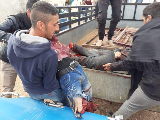 Most of those killed and injured in the alleged Turkish strike on Tal Rifaat, Dec 2nd 2019, are children (via SOHR).