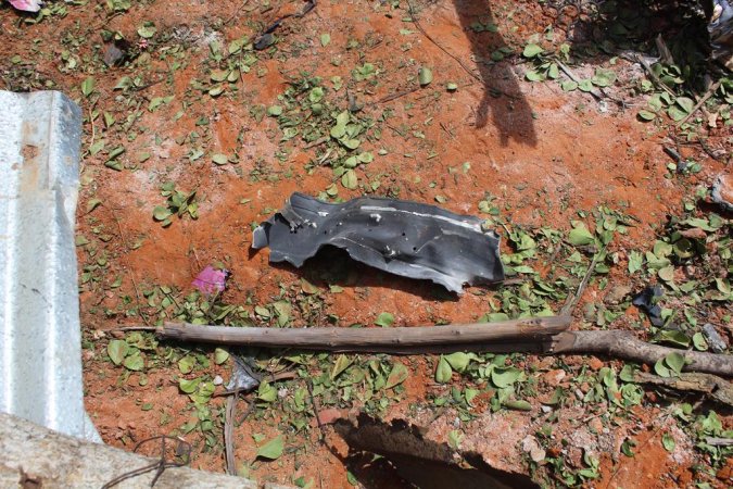 Munition fragement allegedly found after US strike on Kunya Barrow on May 17th, 2020 (via Somali Memo)