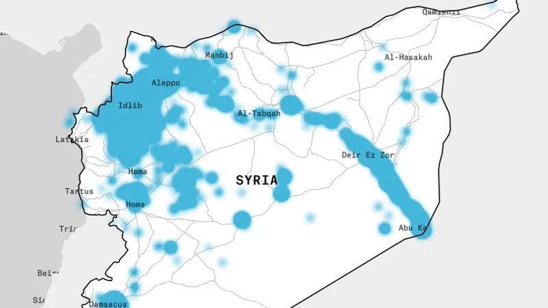 Russian Military in Syria Casualty Map
