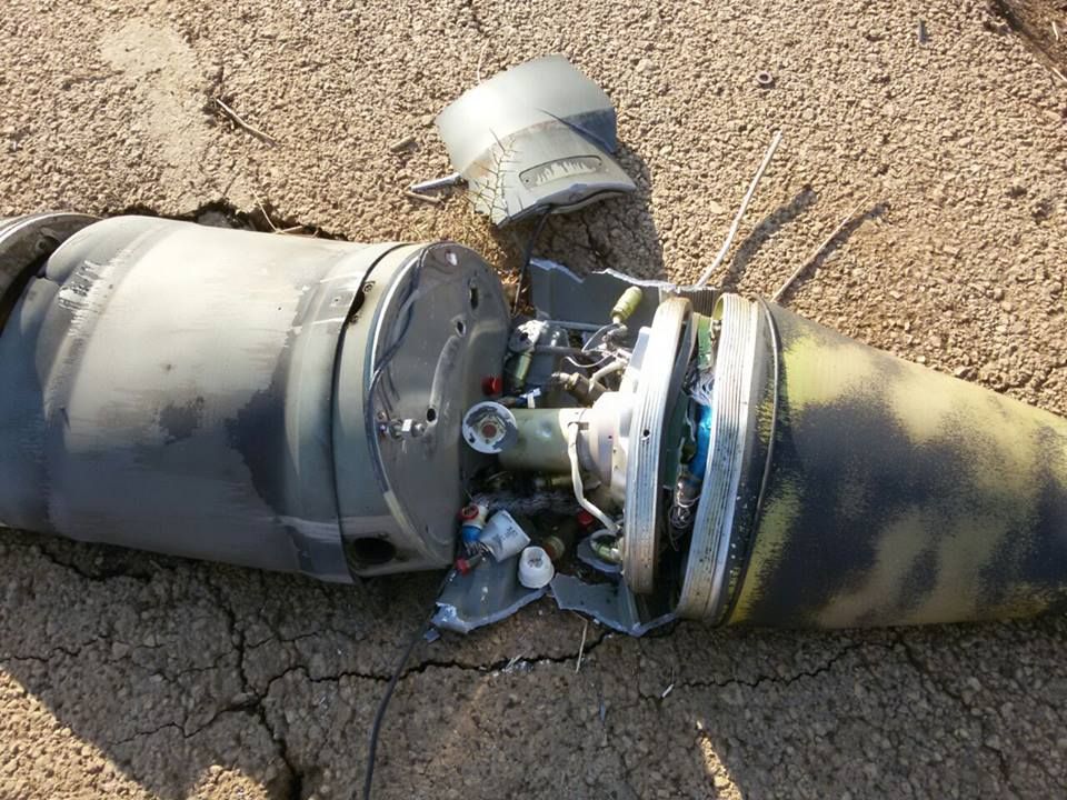 Cluster munitions reportedly retrieved from Akrab, October 3rd 2015 (via SN4HR)