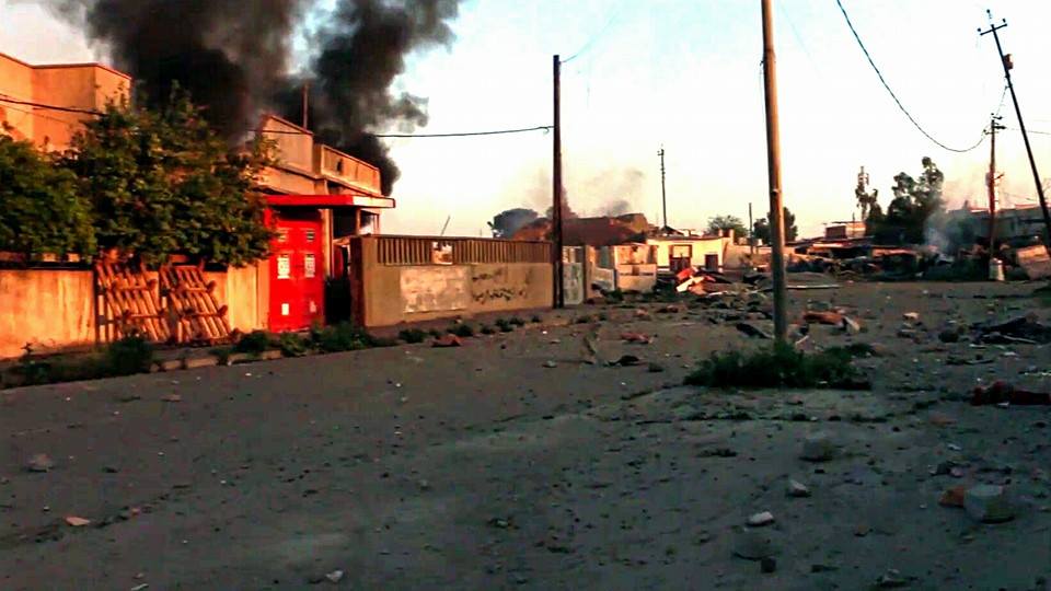 Another picture shows smoke rising from the scene of a reported Coalition strike at Wadi Hajar, March 27th (via NRN News)